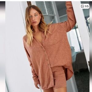 Free People Zuma Set Women's in Rust Brown XS
